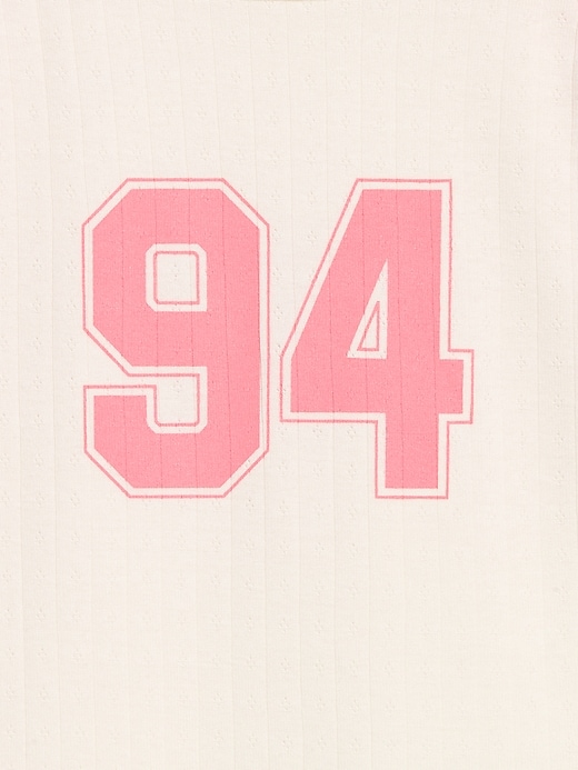 Image number 4 showing, Short-Sleeve Pointelle Sleep Top