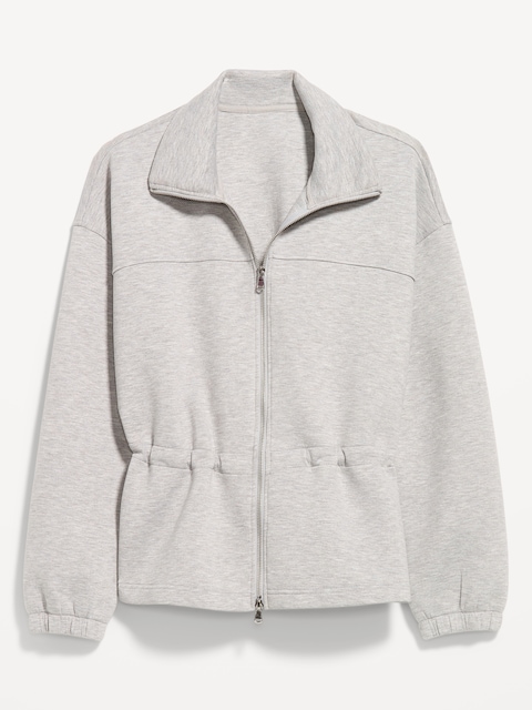 Bounce Fleece Full-Zip Cinched Sweatshirt