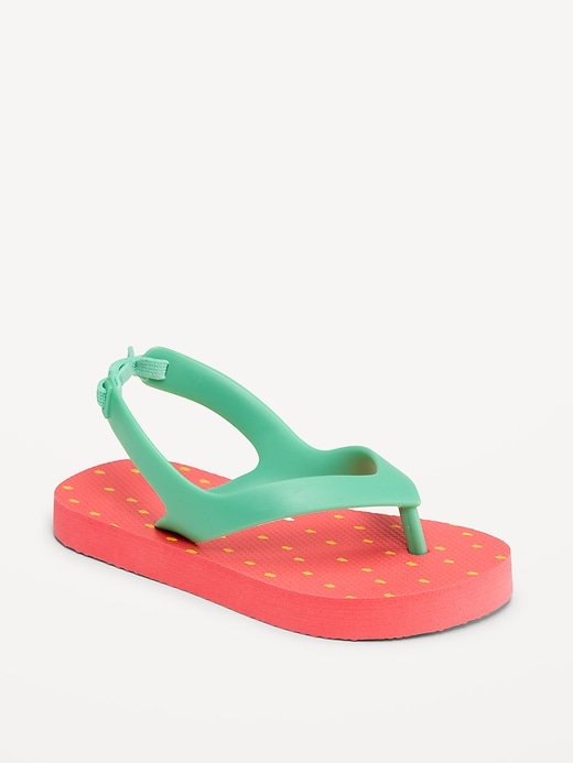 Image number 1 showing, Flip-Flop Sandals for Toddler Girls (Partially Plant-Based)