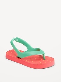 Image number 1 showing, Flip-Flop Sandals for Toddler Girls (Partially Plant-Based)