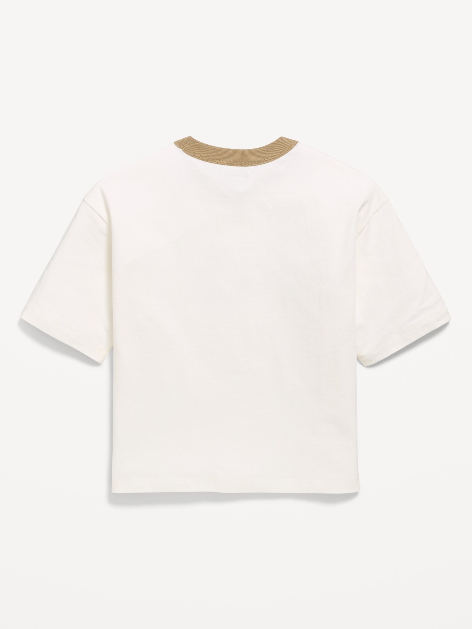 Футболка Old Navy Short-Sleeve Boxy Graphic T-Shirt для мальчиков, цвет: Кремовый — фото 3