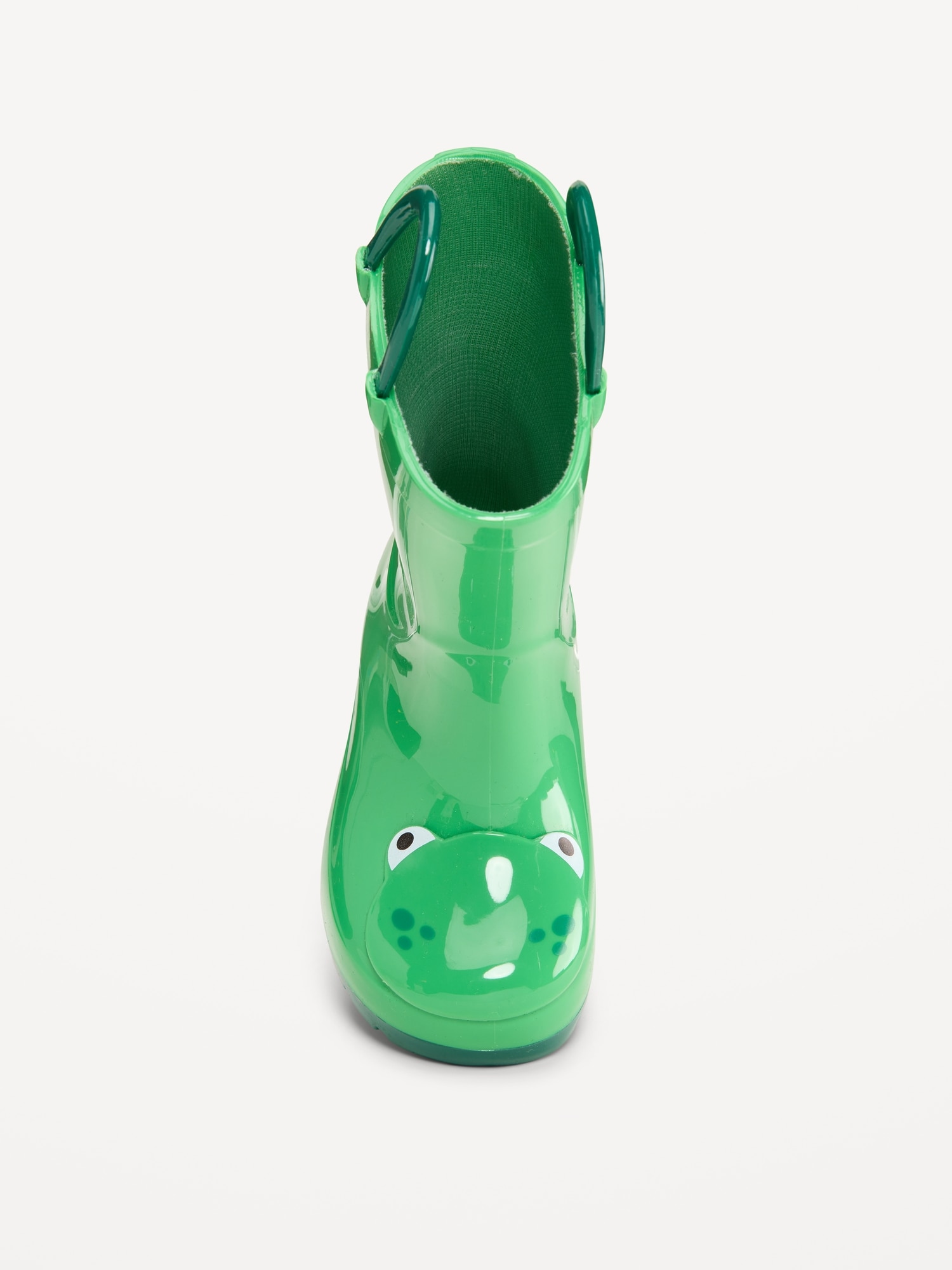 Tall Frog-Graphic Rain Boots for Toddler Boys