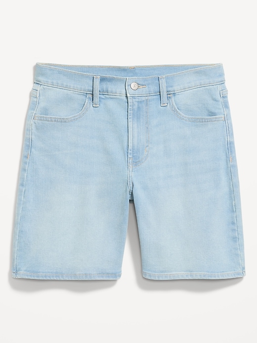 Image number 4 showing, High-Waisted Wow Jean Shorts -- 7-inch inseam