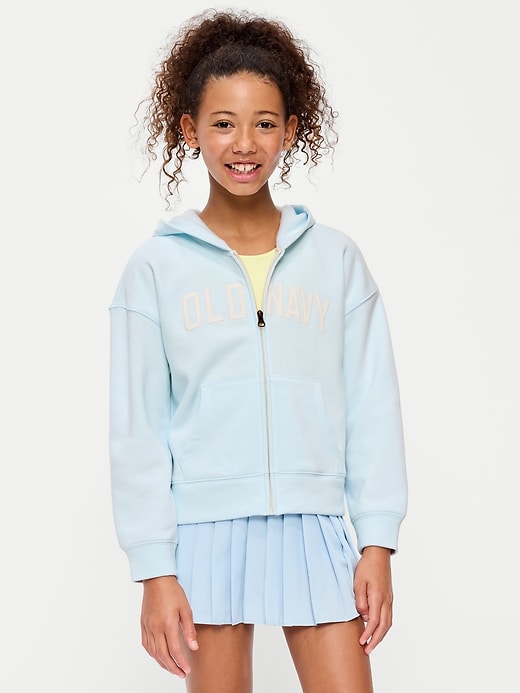 Image number 1 showing, Logo-Graphic Zip Hoodie for Girls