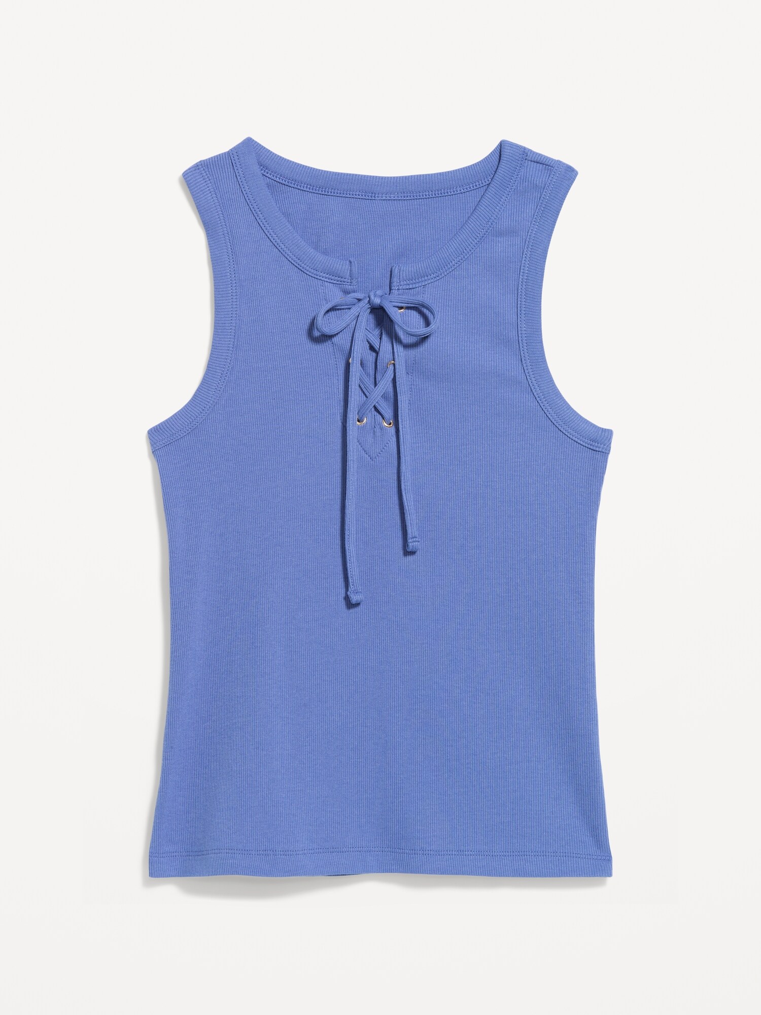 Женский топ Old Navy Lace-Up Tank Top, цвет: Синий — фото 5