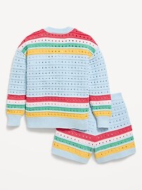 Image number 2 showing, Boxy-Fit Sweater and Shorts Set for Toddler Girls