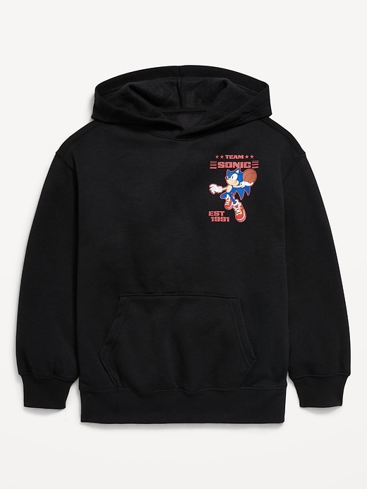 Image number 2 showing, Sonic The Hedgehog™ Oversized Gender-Neutral Pullover Hoodie for Kids