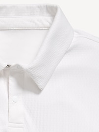 Image number 5 showing, Short-Sleeve Textured Mesh Polo Shirt for Boys