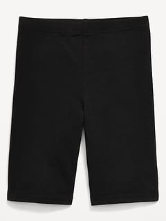 Printed Long Jersey Biker Shorts for Girls