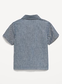 Image number 3 showing, Short-Sleeve Striped Utility Shirt for Toddler Boys