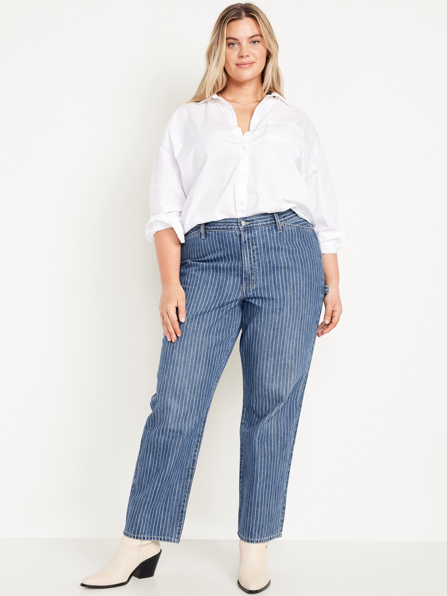 Image number 7 showing, High-Waisted OG Loose Rigid Jeans