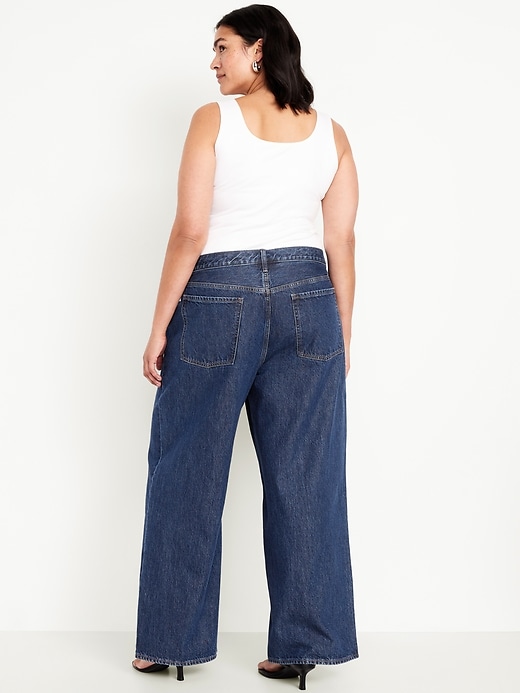 Image number 8 showing, Mid-Rise Wow Baggy Wide-Leg Jeans