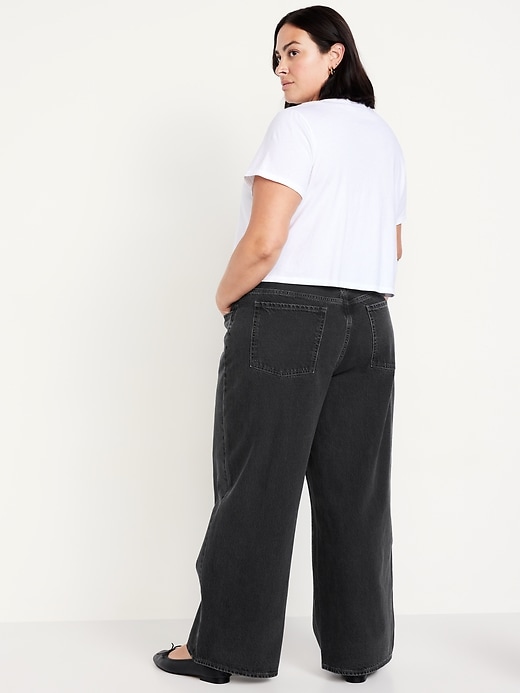 Image number 8 showing, Mid-Rise Wow Baggy Wide-Leg Jeans