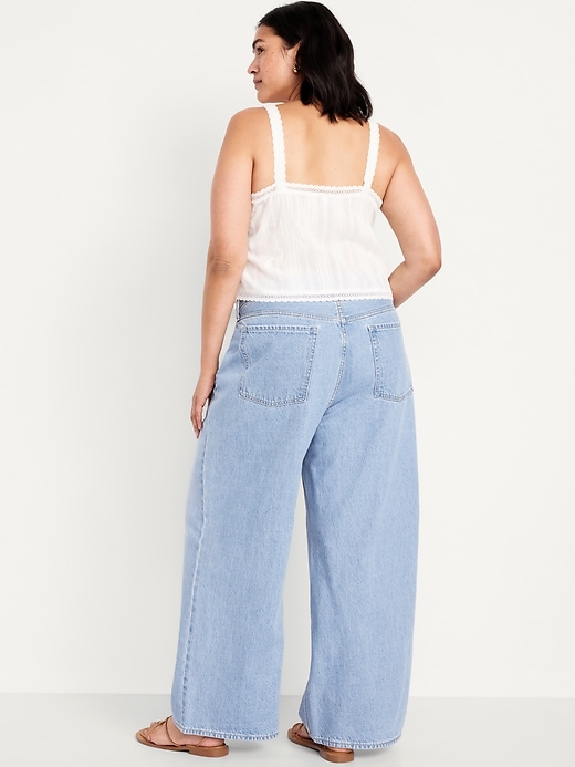 Image number 9 showing, Mid-Rise Wow Baggy Wide-Leg Jeans
