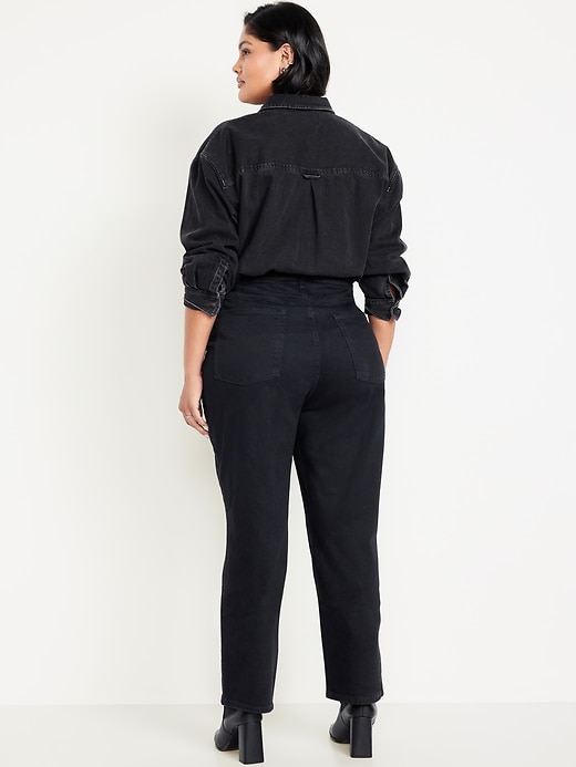 Image number 7 showing, Curvy Extra High-Waisted Straight Jeans