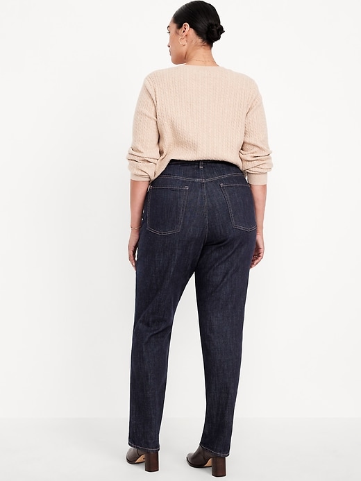 Image number 10 showing, Extra High-Waisted Straight Jeans