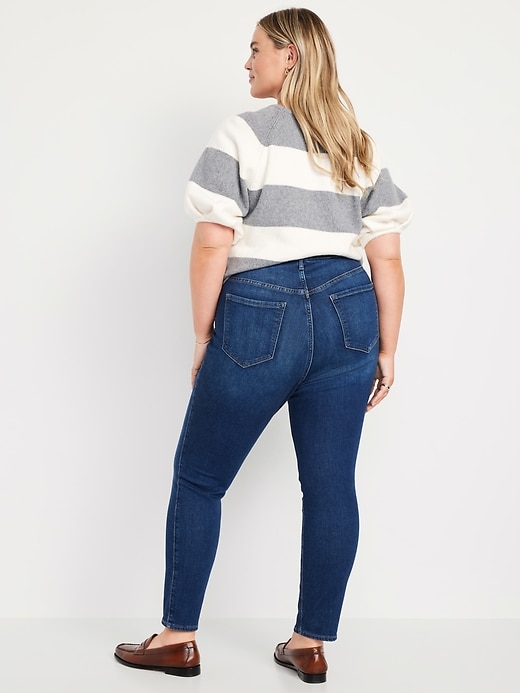 Image number 9 showing, Extra High-Waisted Rockstar 360° Stretch Super-Skinny Jeans