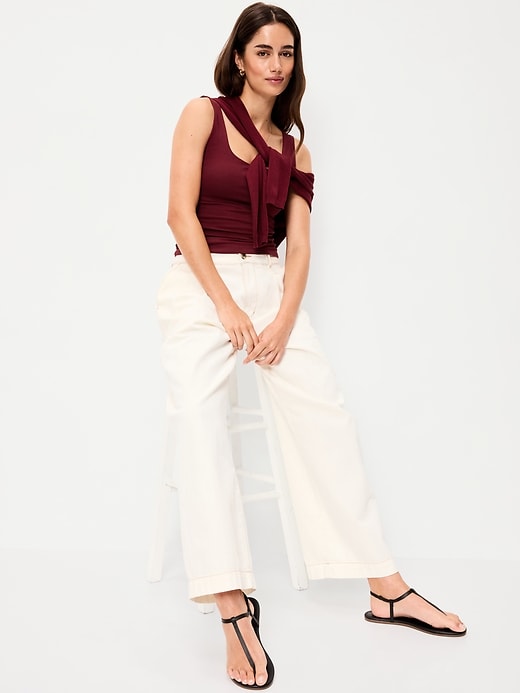 Image number 3 showing, Hug Double-Layer Scoop-Neck Tank Top