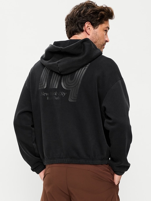 Image number 2 showing, Oversized Washed Cropped Hoodie