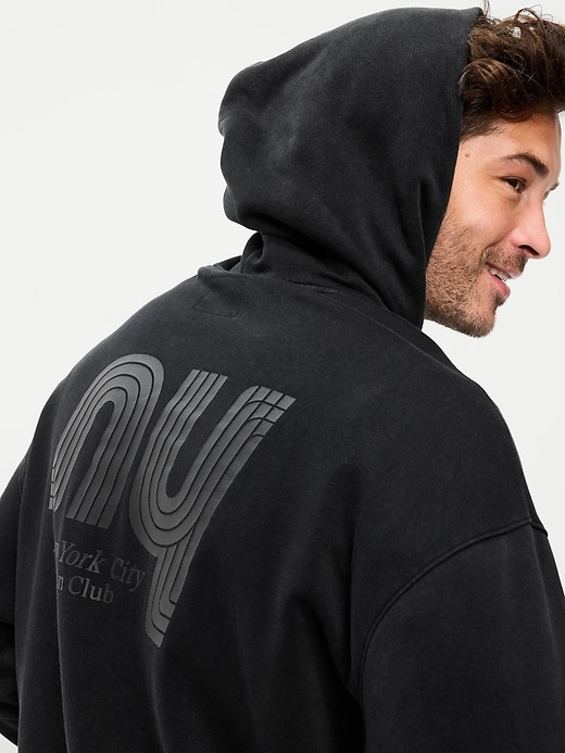 Image number 3 showing, Oversized Washed Cropped Hoodie