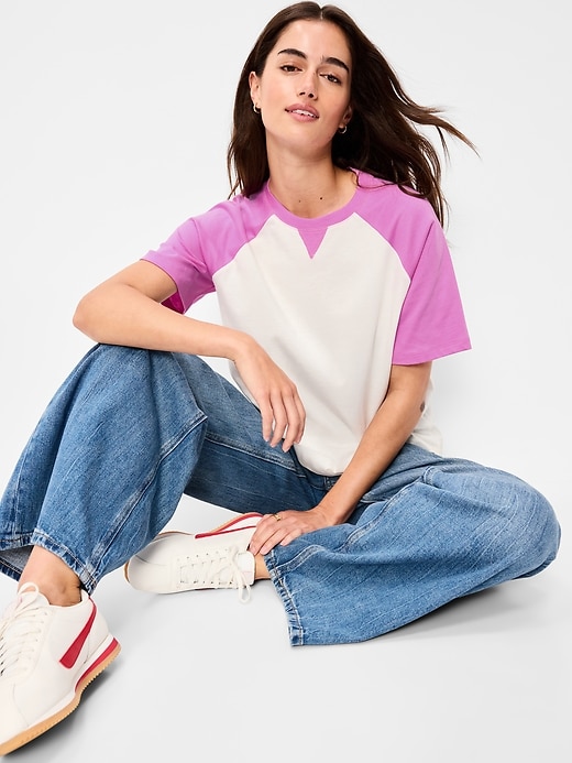 Image number 3 showing, Vintage Crew-Neck Raglan T-Shirt