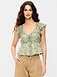 Flutter-Sleeve Fit & Flare Top - image 2