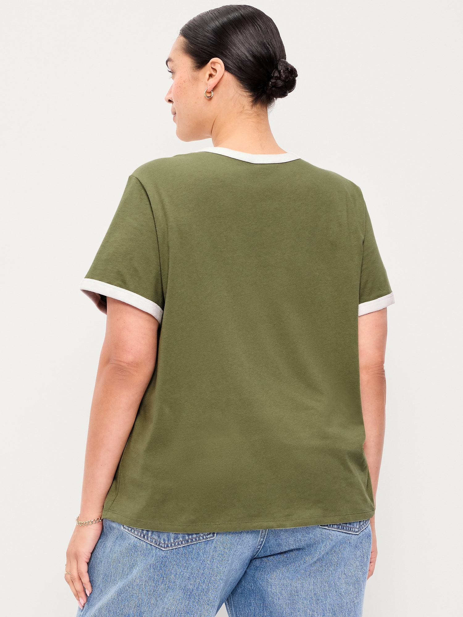 EveryWear Crew-Neck Graphic Ringer T-Shirt