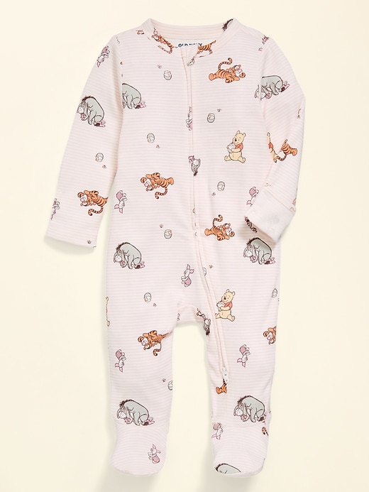 Image number 2 showing, Old Navy x Disney Winnie the Pooh 2-Way-Zip Sleep & Play Footed One-Piece for Baby