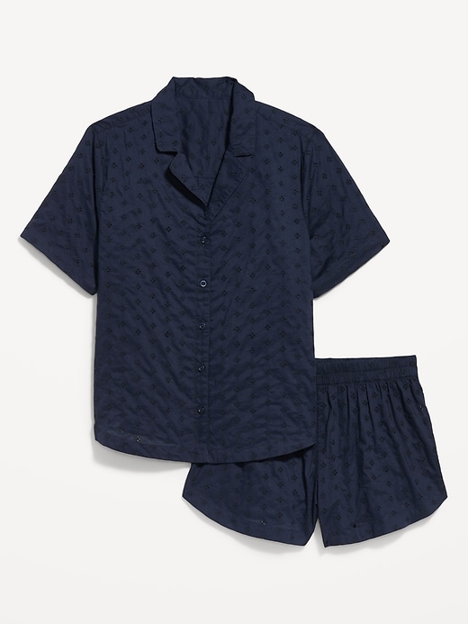 Image number 3 showing, Classic Eyelet Sleep Short Set