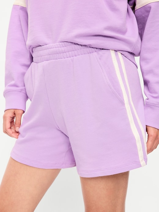 Image number 4 showing, High-Waisted Pull-On Shorts -- 5-inch inseam