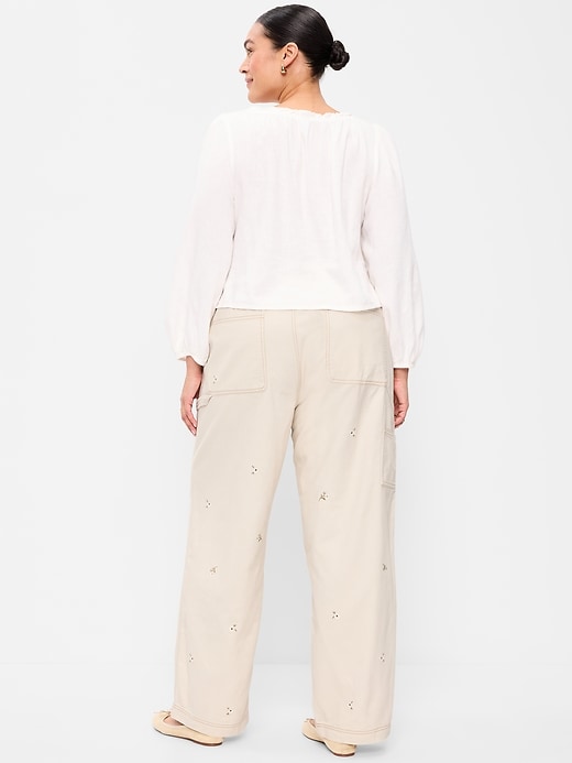 Image number 6 showing, High-Waisted Straight Ankle Pants
