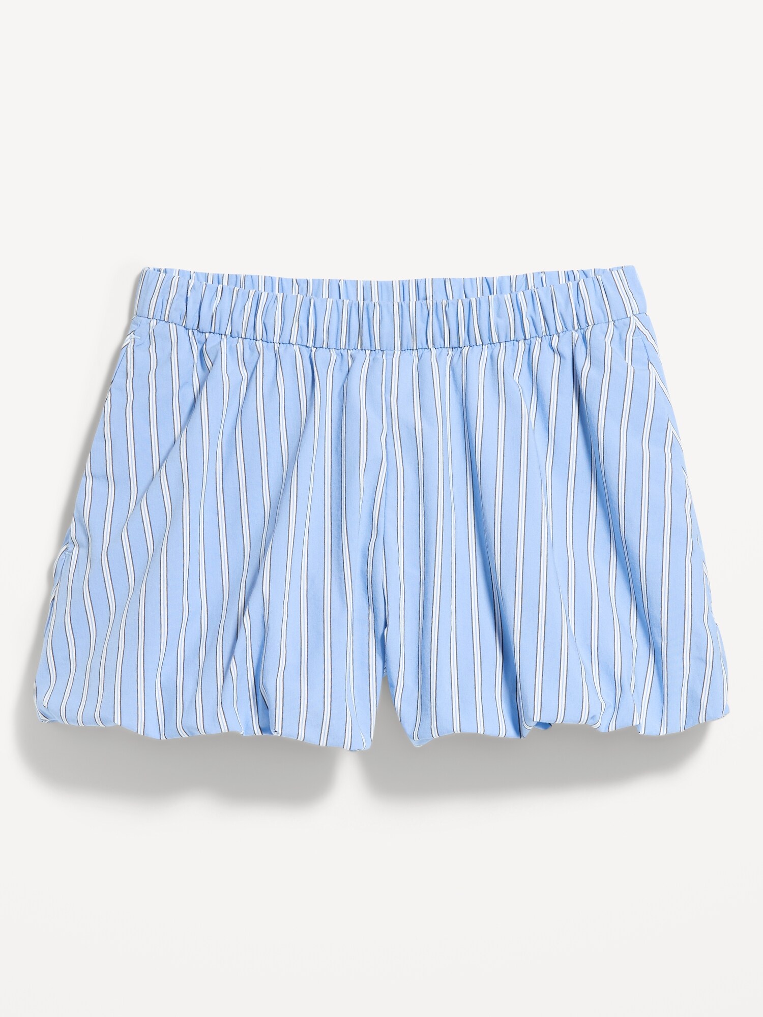 Женские шорты Old Navy Poplin Bubble Hem, цвет: Синий полосатый — фото 3