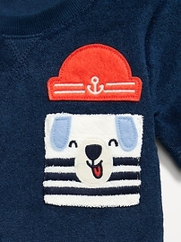 Image number 3 showing, Short-Sleeve Terry Pocket Top and Shorts Set for Baby