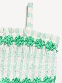 Image number 3 showing, Sleeveless Smocked Crinkle Top and Pants Set for Toddler Girls