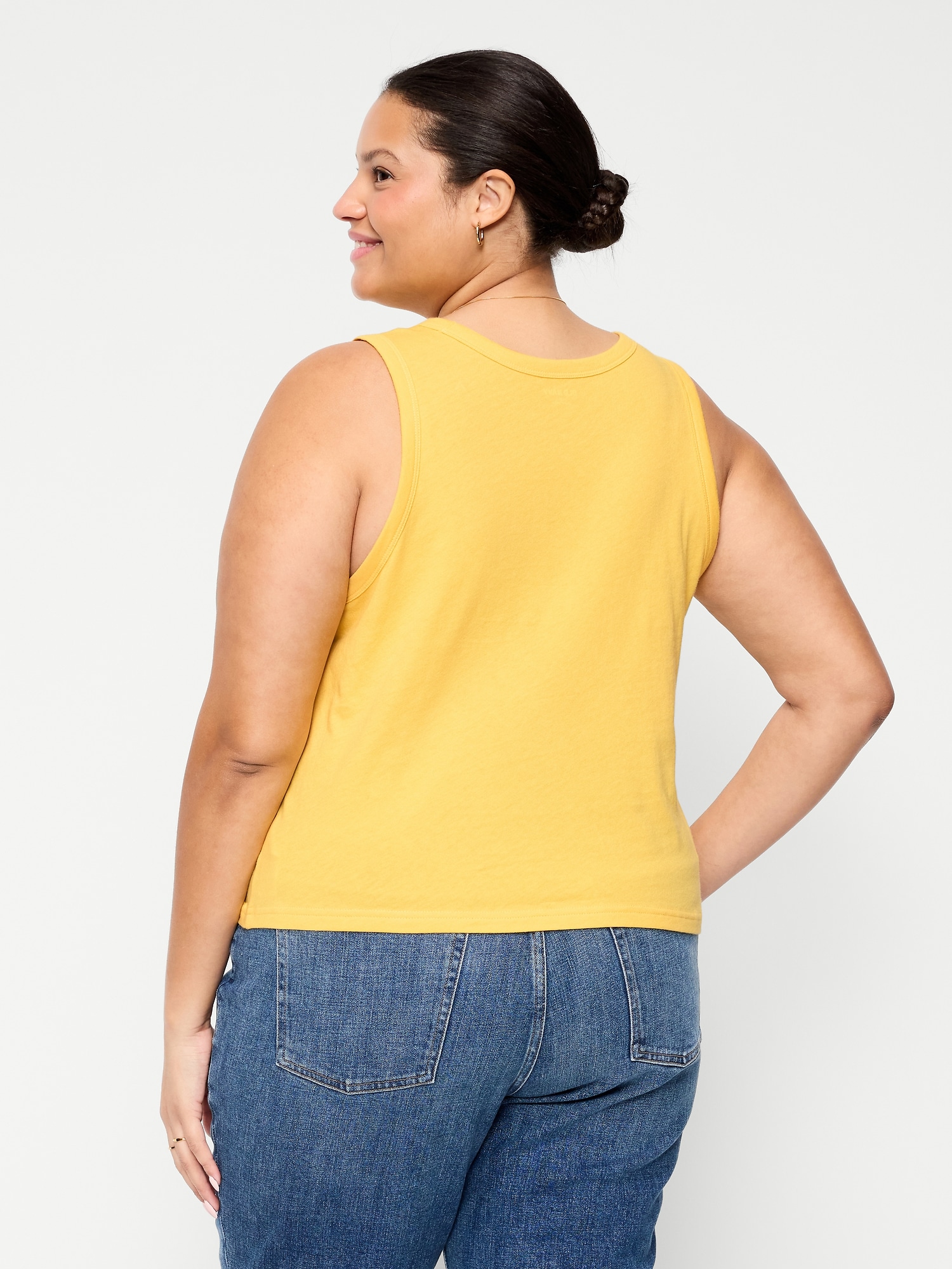 Relaxed Scoop-Neck Tank Top