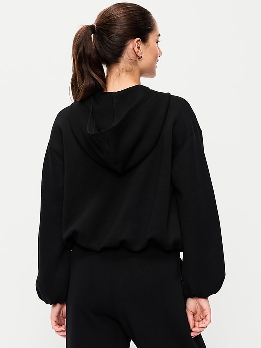 Image number 2 showing, Bounce Fleece Bubble-Hem Hoodie