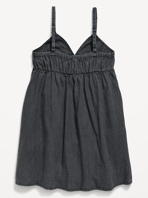 Image number 2 showing, Sleeveless Swing Jean Dress for Girls