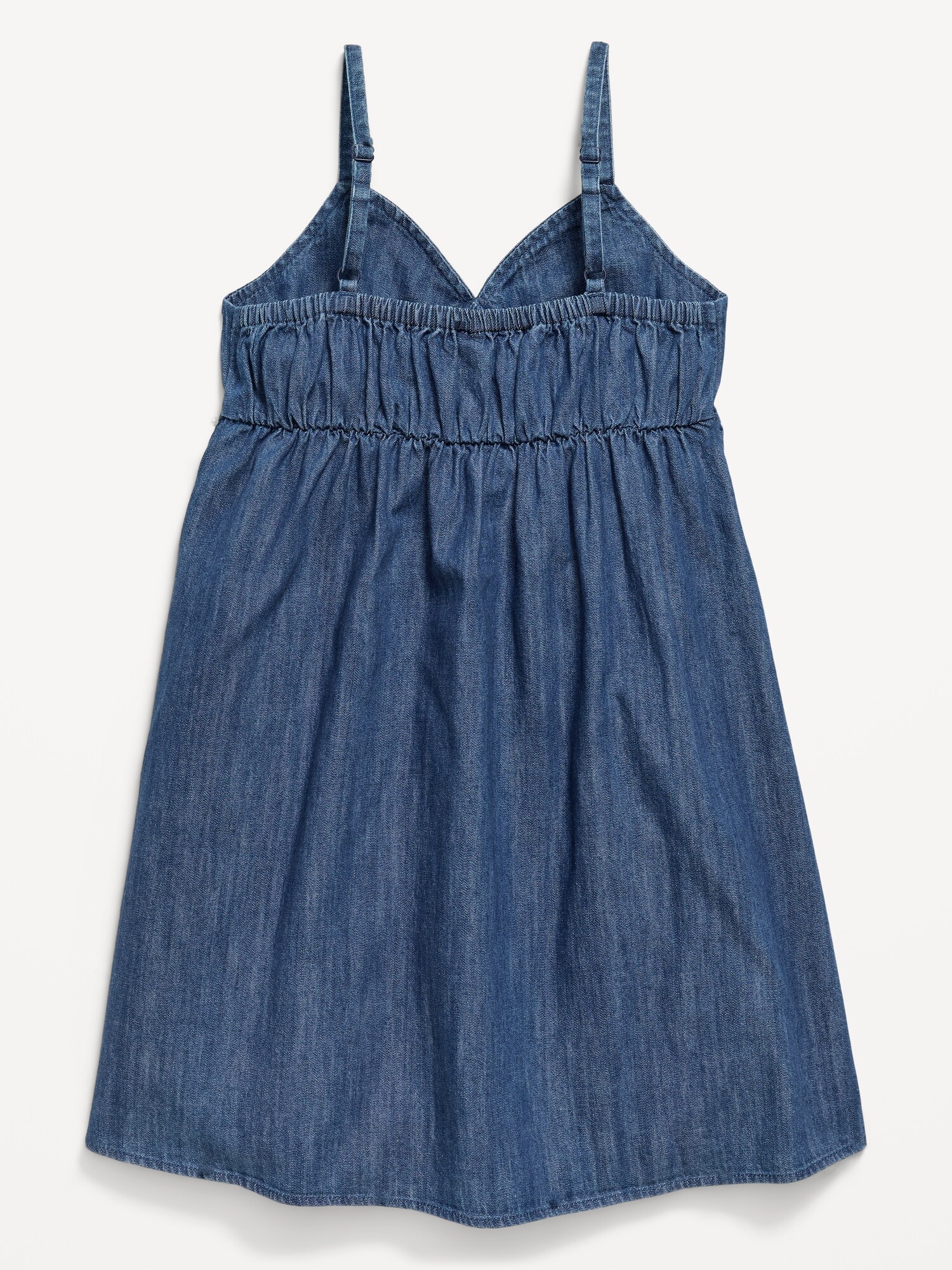 Платье Old Navy Sleeveless Swing Jean Dress для девочек, цвет: Тёмная варка — фото 2