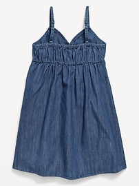 Image number 2 showing, Sleeveless Swing Jean Dress for Girls