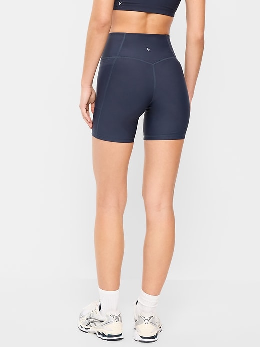 Image number 2 showing, Extra-High Waisted PowerSoft Boundless Pocket Biker Shorts-- 6-inch inseam