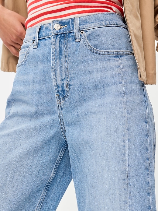 Image number 5 showing, High-Waisted Barrel Ankle Jeans