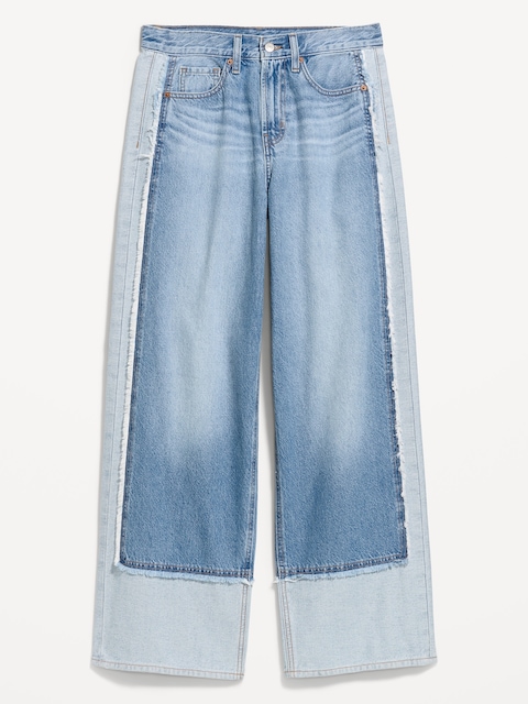 High-Waisted Baggy Wide-Leg Jeans