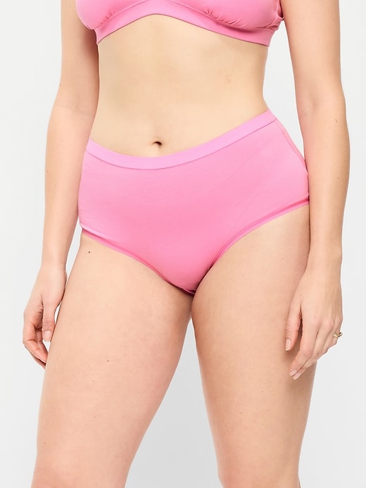 Image number 4 showing, High-Waisted Everyday Brief Cotton Underwear