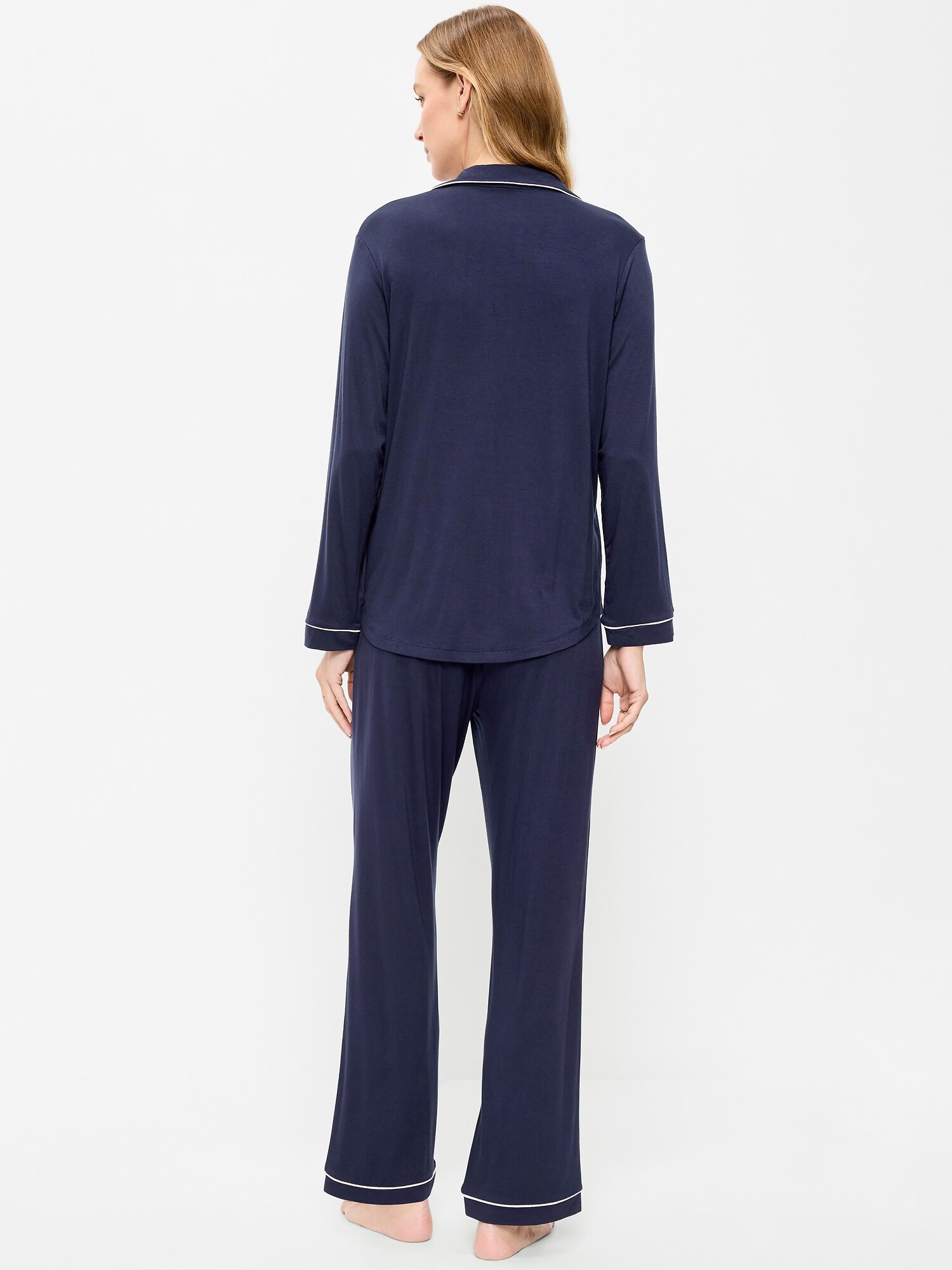 Женские брюки Old Navy Sunday Sleep Knit Jersey Pant Set, цвет: Arctic Depth — фото 2
