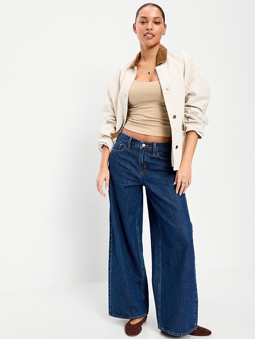 Image number 3 showing, Hug Double-Layer Scoop-Neck Tank Top