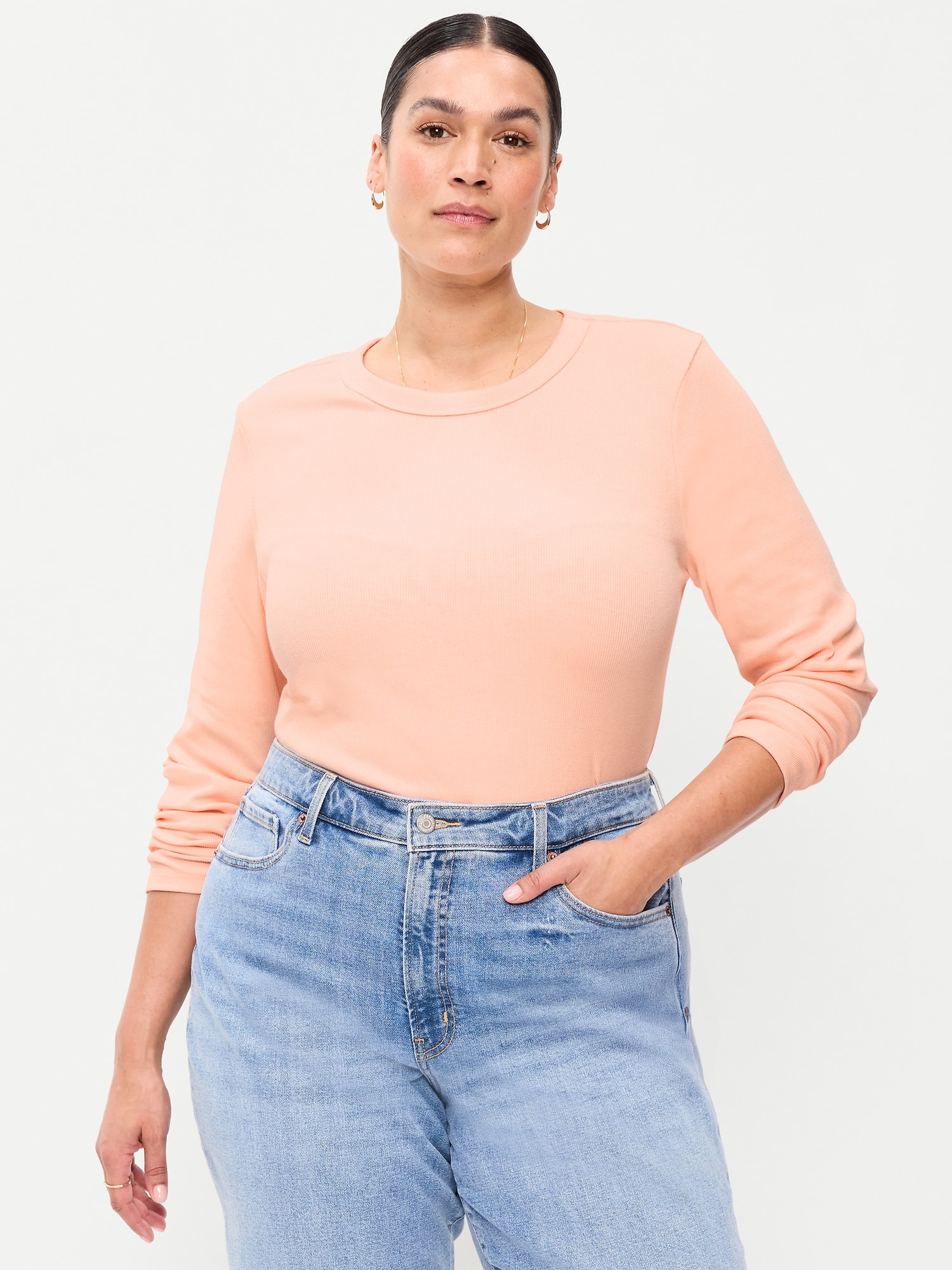 Image number 7 showing, Snug Long-Sleeve Crew-Neck T-Shirt