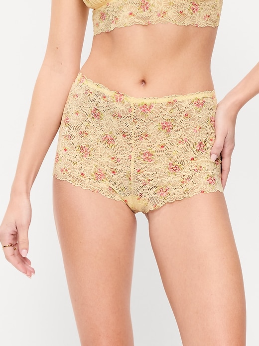 Image number 1 showing, Lace Boyshort Underwear