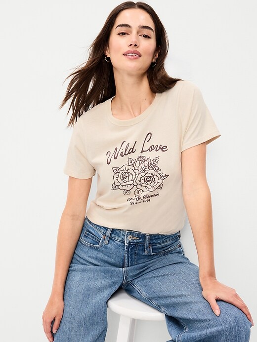 Old Navy EveryWear Slub-Knit Crew-Neck Tee - White, Plus Size 1X 2X 3X 4X, 100% Cotton Jersey, Relaxed Fit