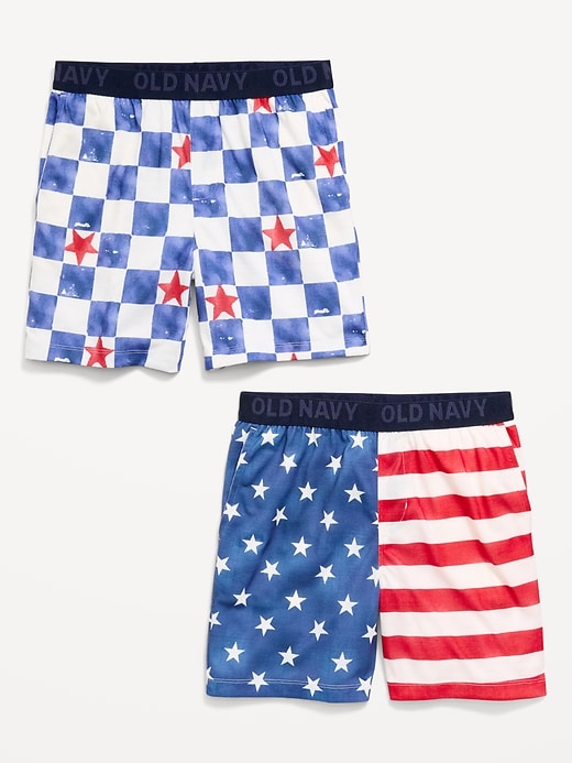 Image number 3 showing, Printed Jersey Pajama Shorts 2-Pack for Boys