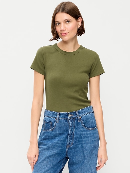 Image number 1 showing, Snug Crop T-Shirt